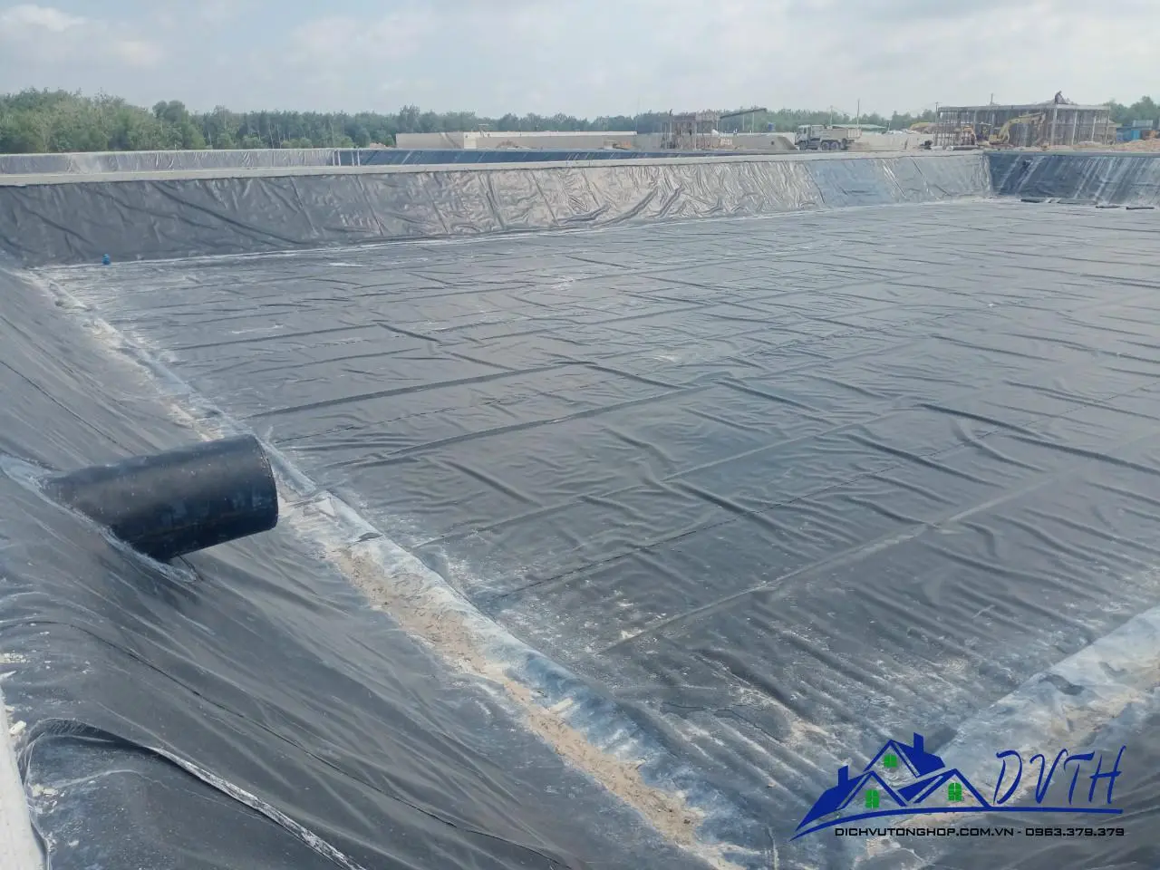 Thi công hàn màng chống thấm HDPE