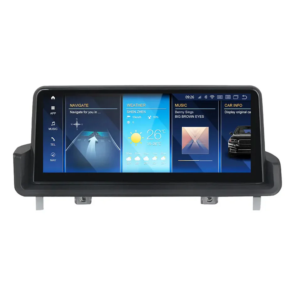 SyncSonic Premium BMW 3 Series 2005-2011 E90 E91 E92 E93 M3 Android 14 Car Stereo Head Unit | CarPlay Android Auto 10.25inch RHD