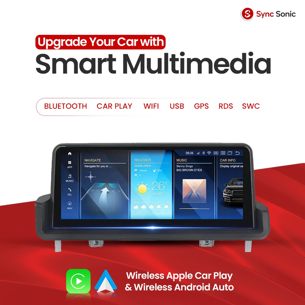 BMW 3 Series 2005-2011 E90 E91 E92 E93 M3 Android 14 Car Stereo Head Unit | CarPlay Android Auto 10.25inch RHD view 2