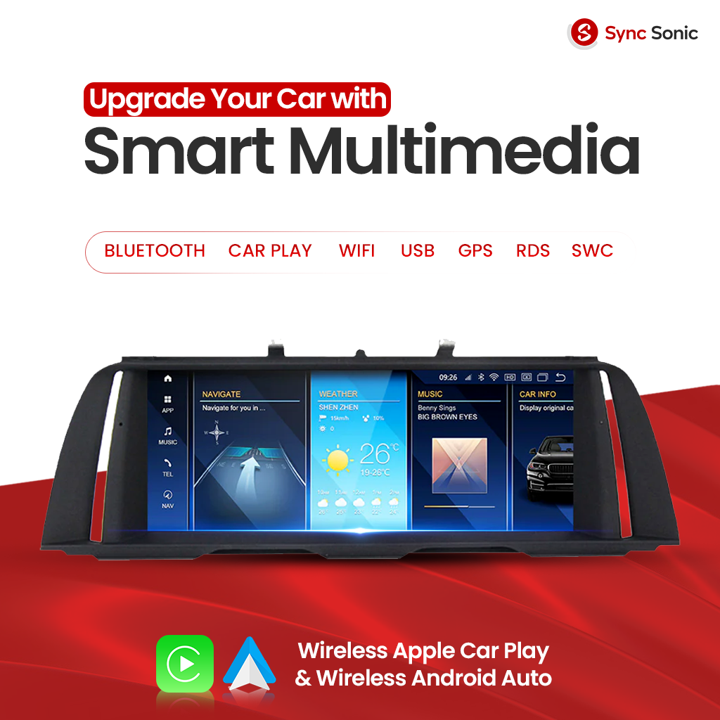 BMW 5 Series 2010-2017 F10 F11 F18 Android 14 Car Stereo Head Unit | CarPlay Android Auto CIC NBT view 2
