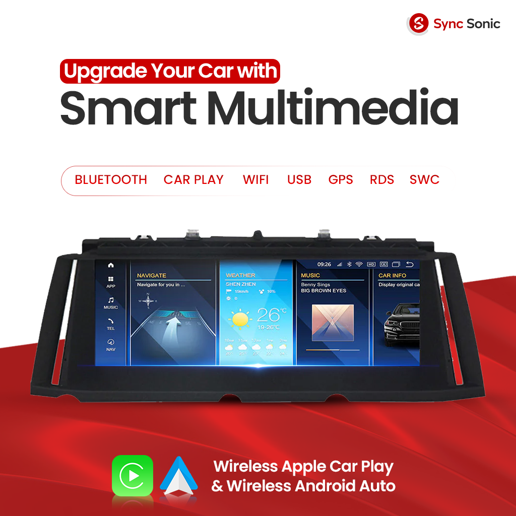 BMW 7 Series 2008-2015 F01 F02 F03 F04 Android 14 Car Stereo Head Unit | CarPlay Android Auto CIC NBT view 2