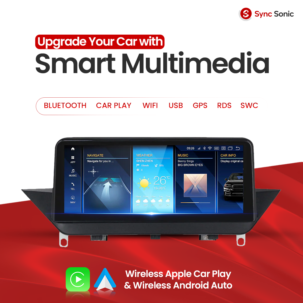 BMW X1 2009-2015 Android 14 Car Stereo Head Unit | CarPlay & Android Auto view 2