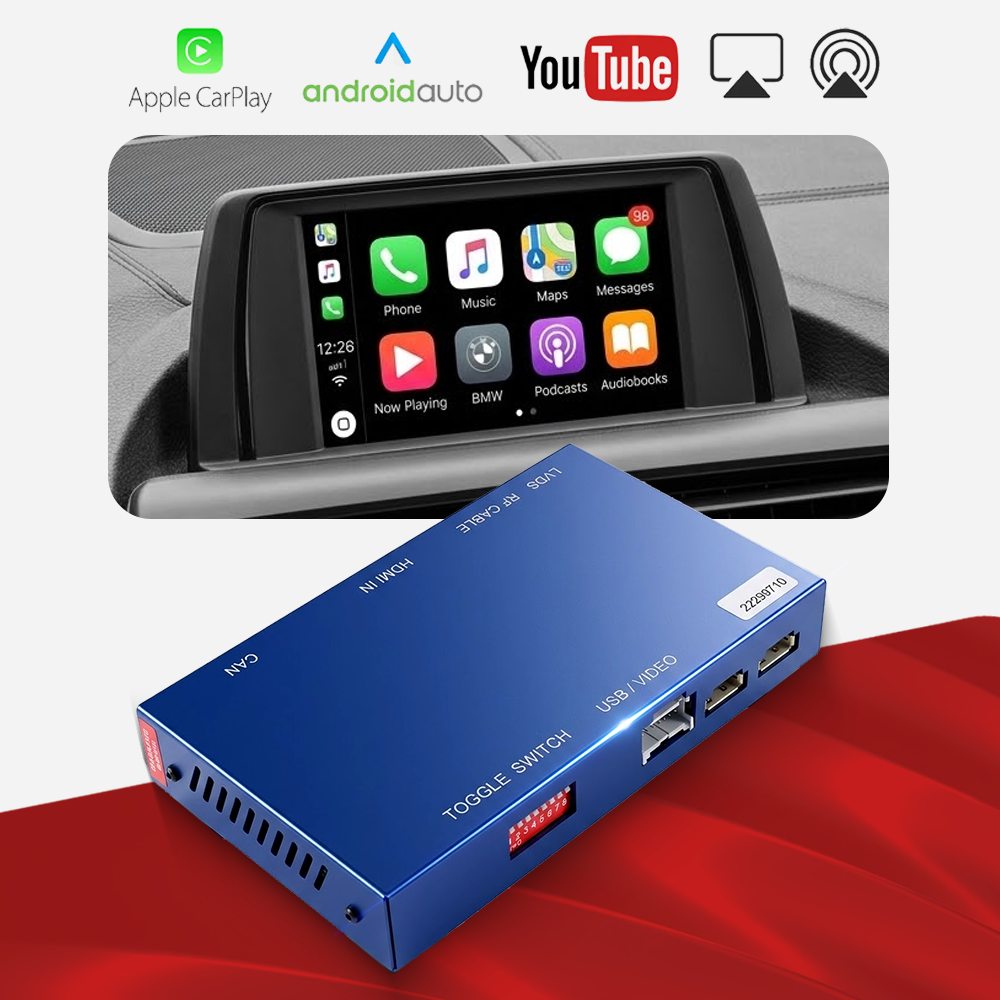 Syncsonic Premium For BMW Wireless Apple CarPlay Retrofit Android Auto Decoder Box NBT CIC EVO Original Screen secondary view