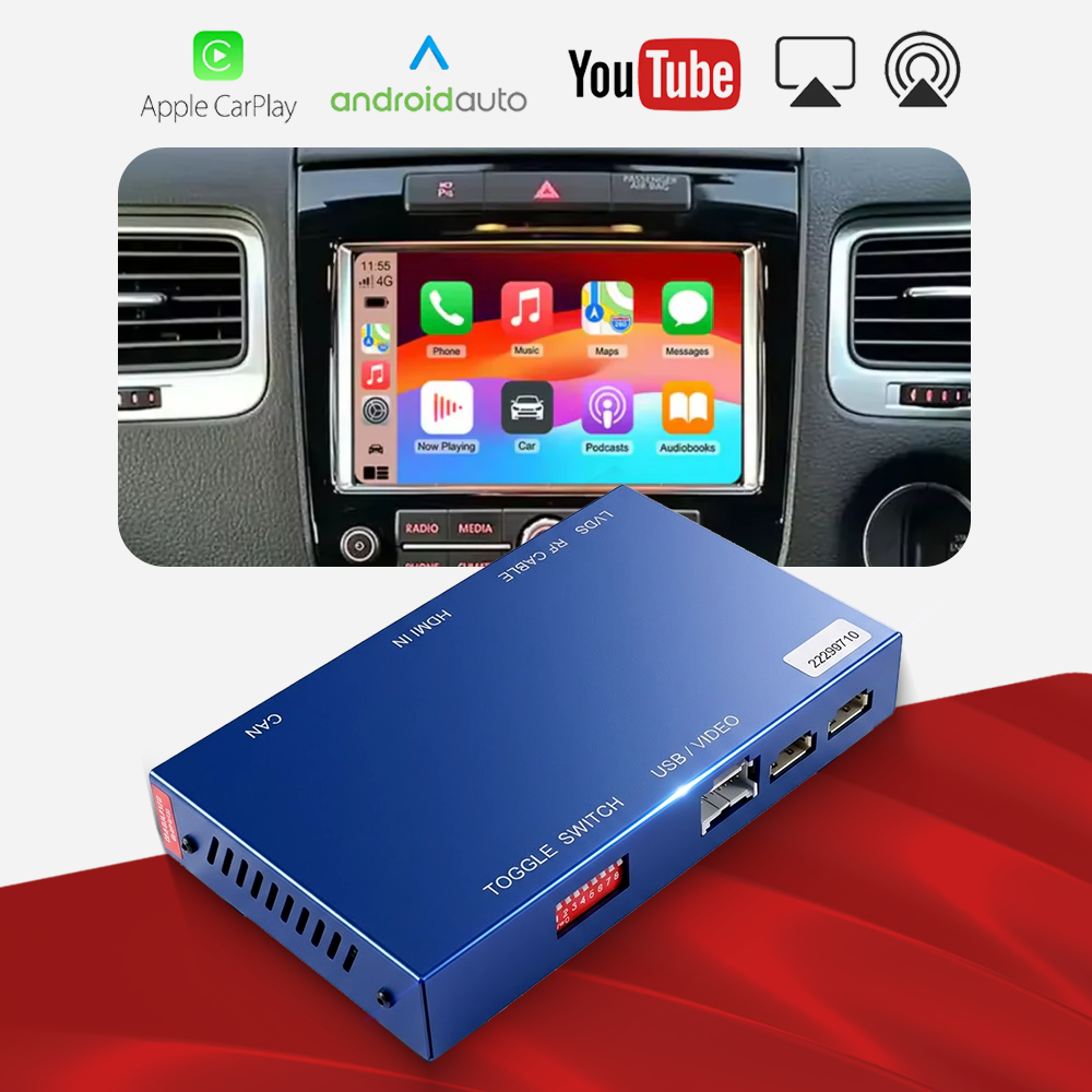 For Volkswagen Touareg Wireless Apple CarPlay Retrofit Android Auto view 2