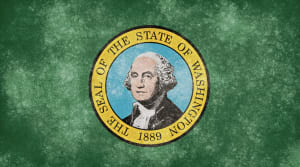 Washington state flag for WA Lottery Scratch Games