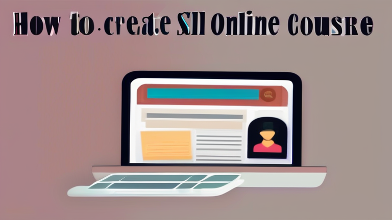 How to Create and Sell an Online Course for Passive Income