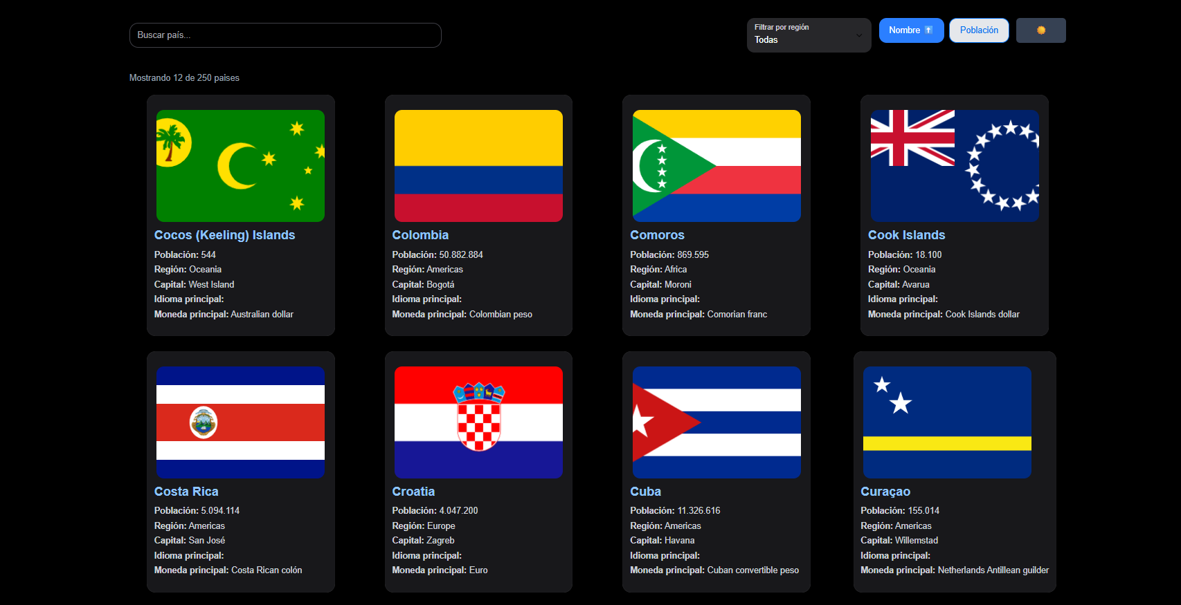 List Countries