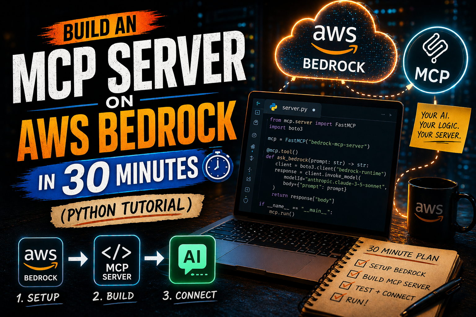Build an MCP Server on AWS Bedrock in 30 Minutes (Python Tutorial)
