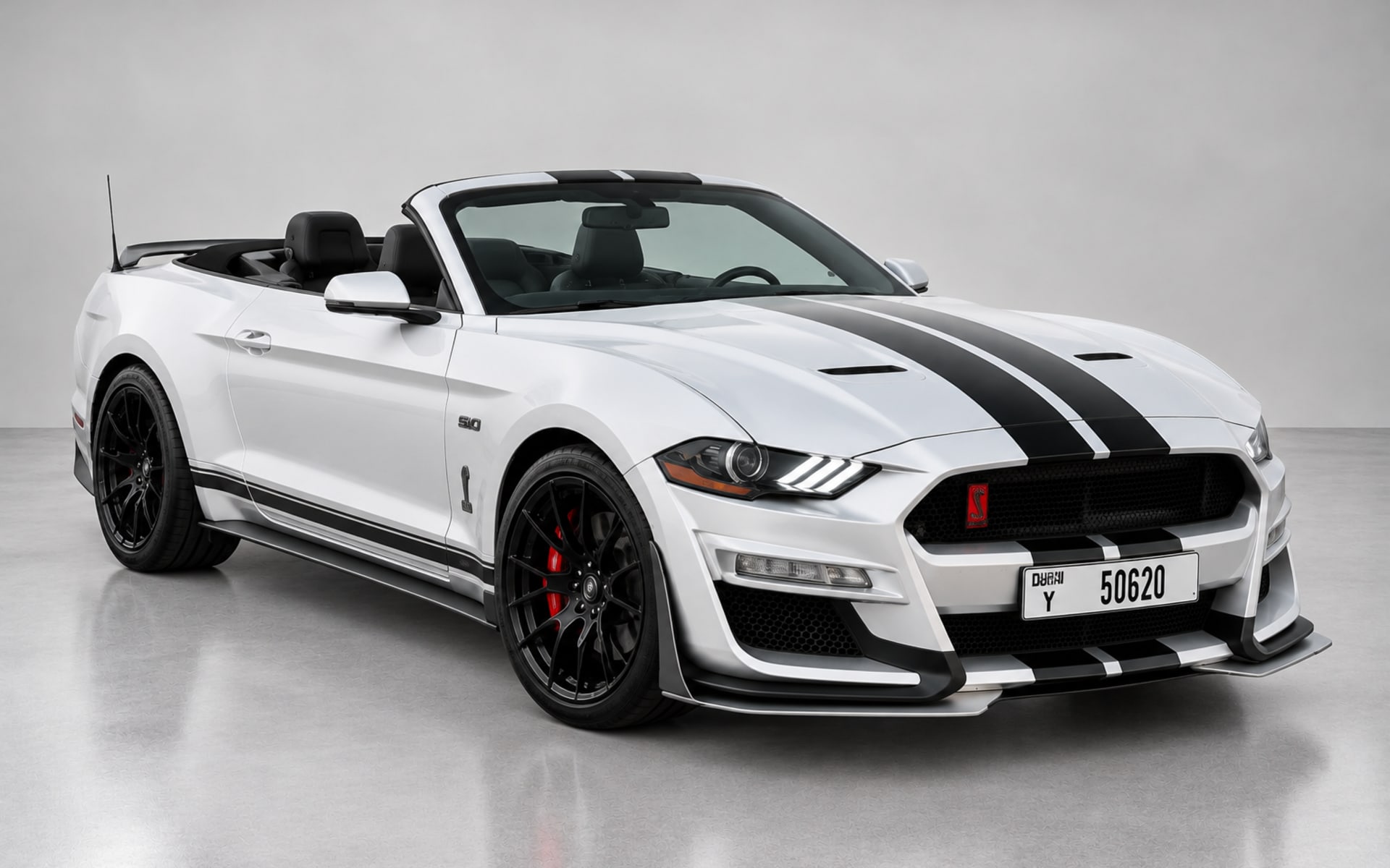 Ford Mustang EcoBoost Convertible 2023 for rent in Dubai photo 1
