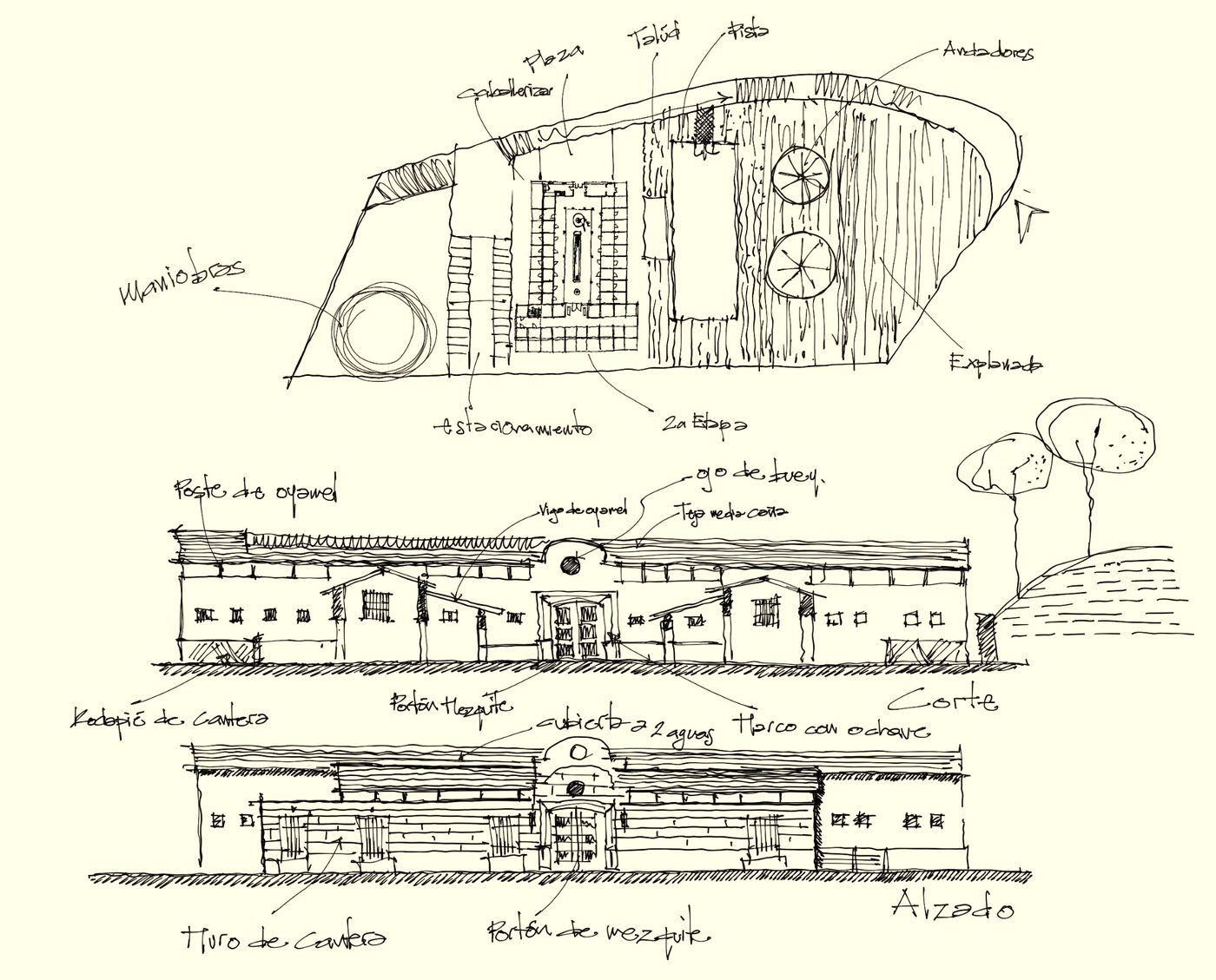 Croquis fundacional — The Stables Monte Azul