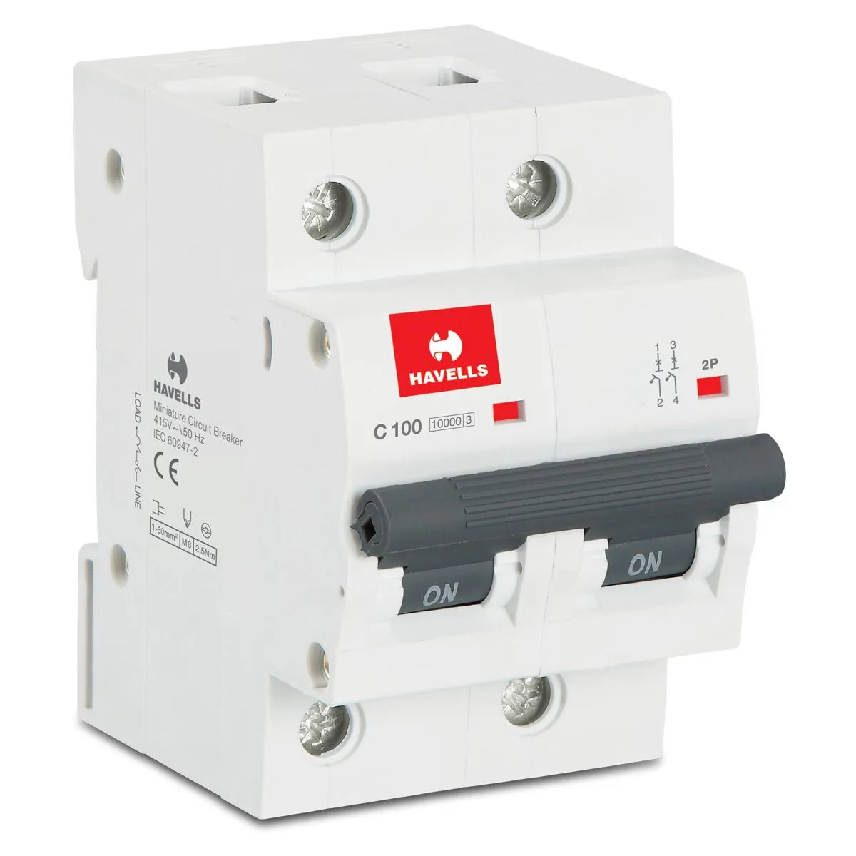 Havells MCB Higher Rating DP Circuit Breaker
