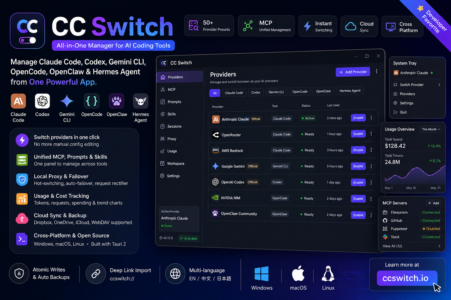 CC Switch – Ultimate AI CLI Manager for Claude Code, Codex, Gemini CLI ...