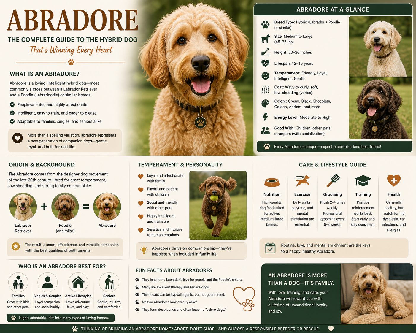 Abradore: The Complete Guide to the Hybrid Dog That's Winning Every Heart