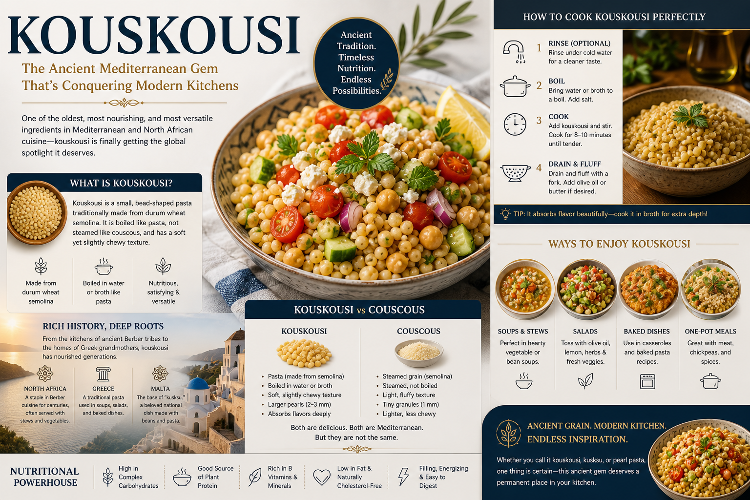 Kouskousi: The Ancient Mediterranean Gem That's Conquering Modern Kitchens