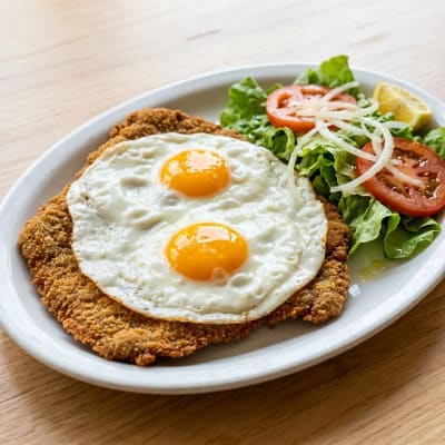 Suprema de Pollo Suiza con Puré