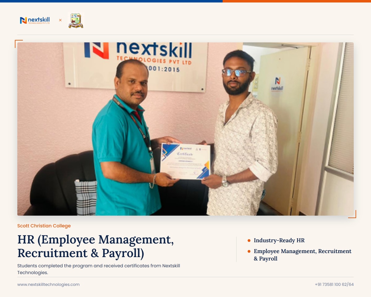 HR (Employee Management, Recruitment & Payroll) Internship — Scott Christian College