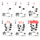Artiphany Kitten Club Playing Cards Spades