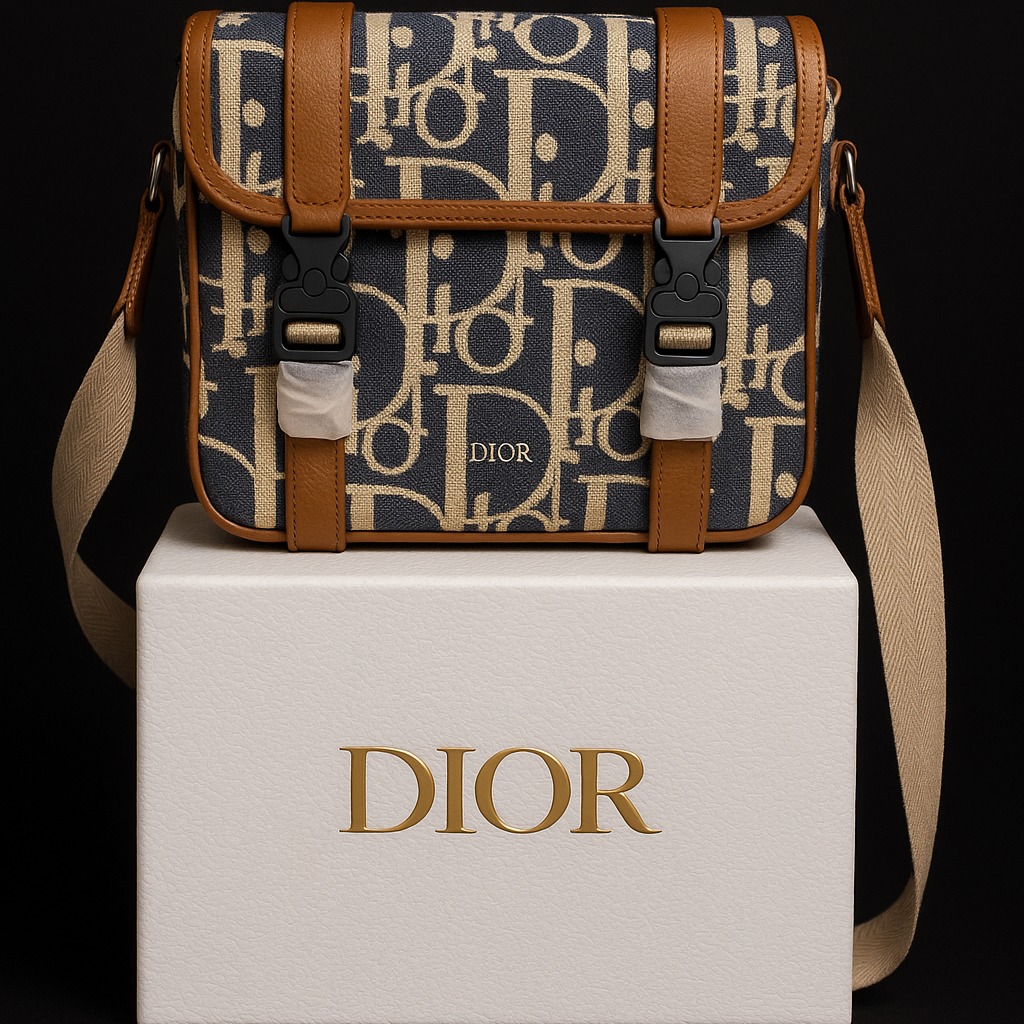 Dior Hit The Road Messenger Bag — Beige
