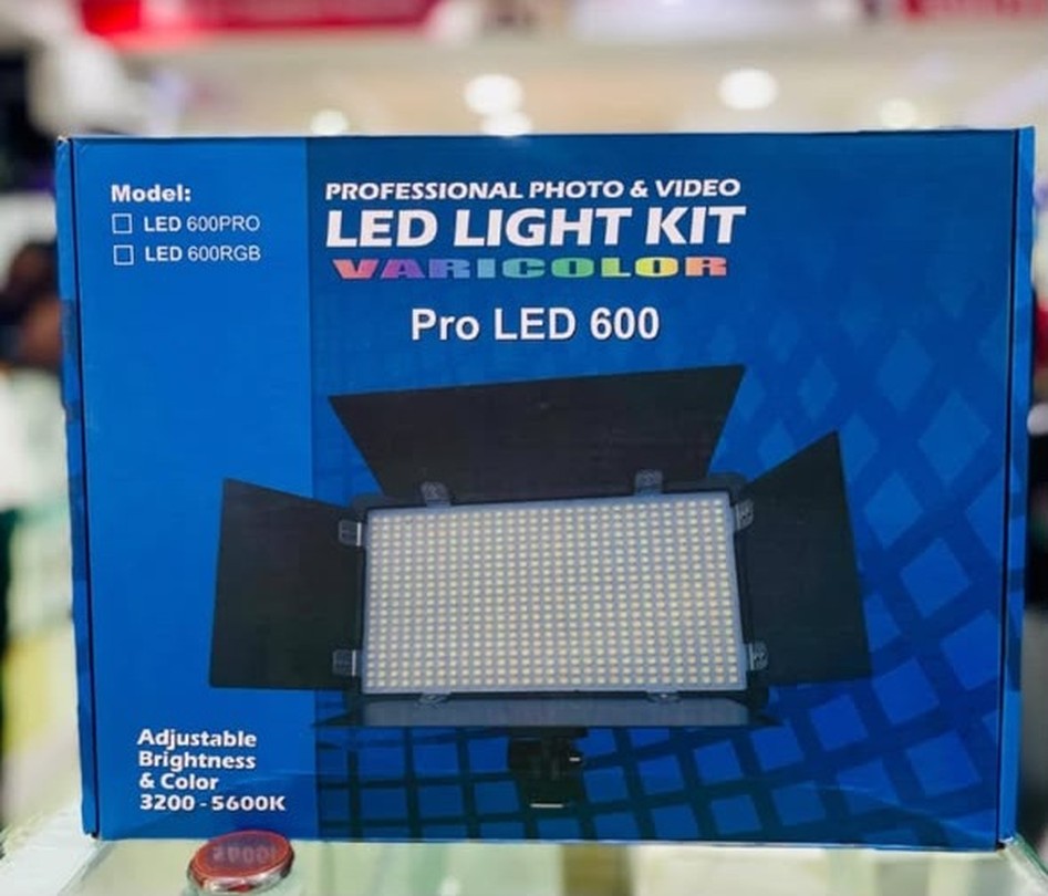 Pro LED 600 Rechargeable Photo & Video Light Kit