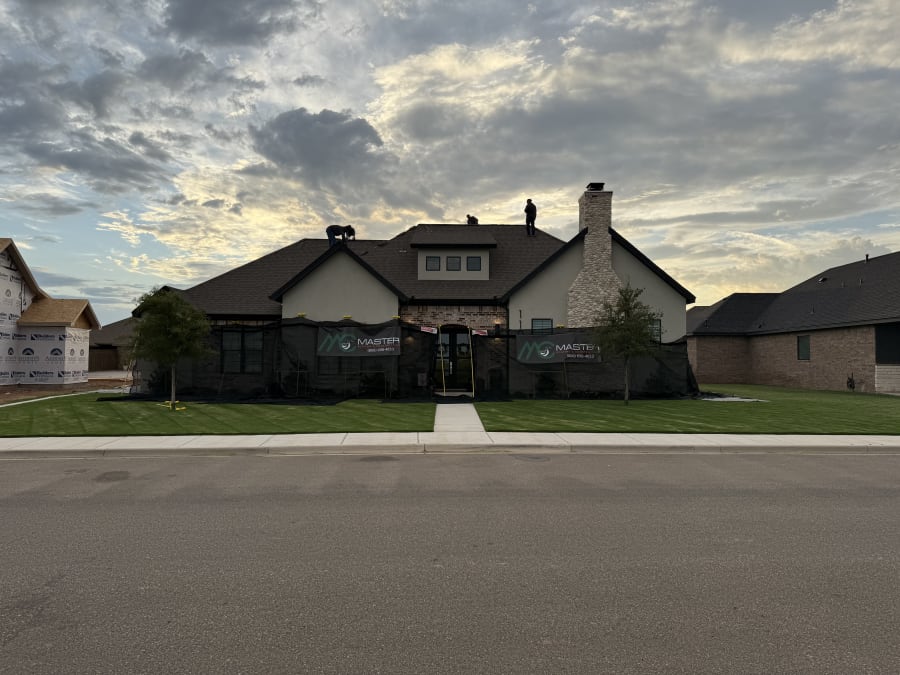 Completed MCMaster roof on a South Plains home