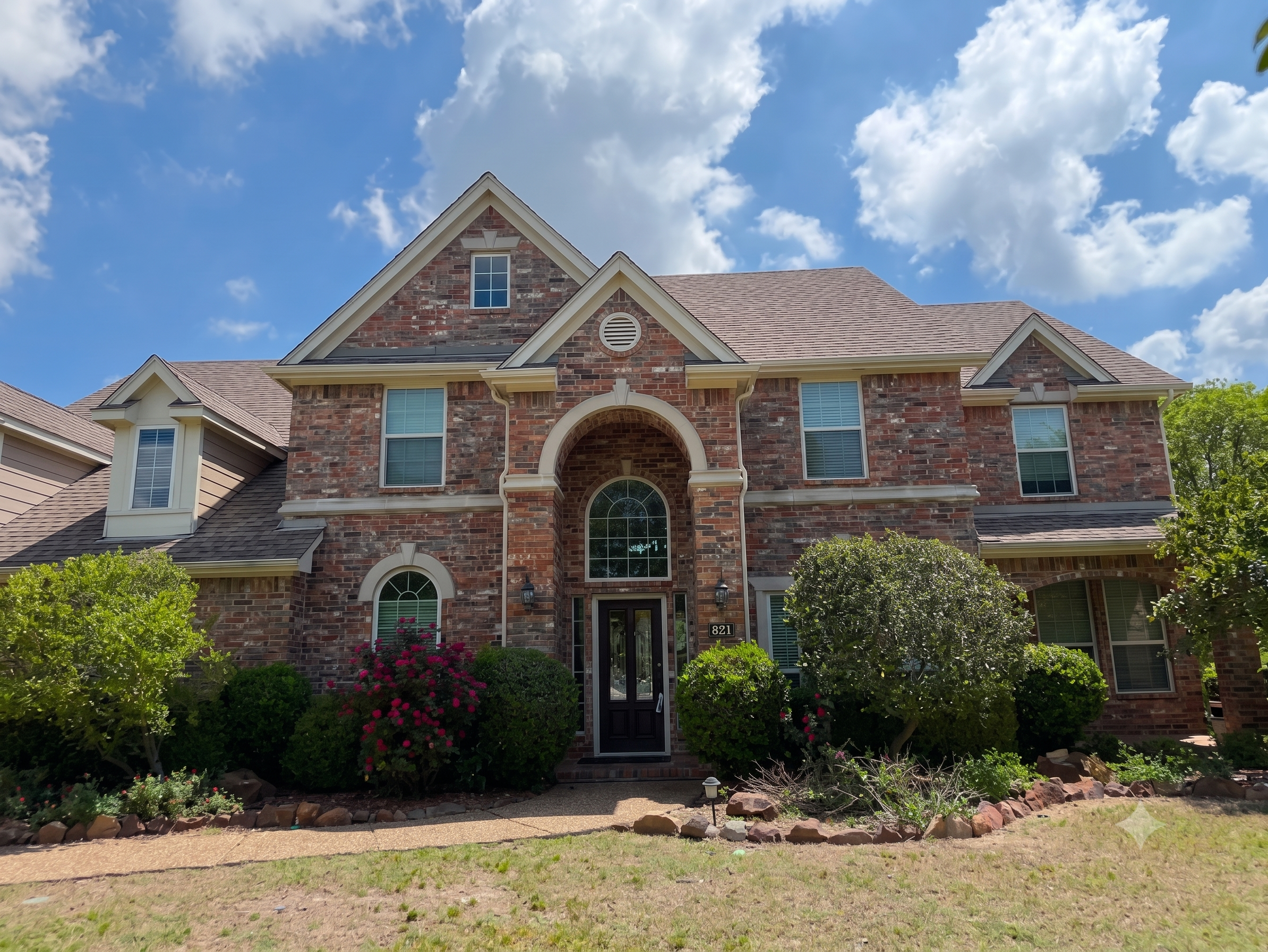 Completed shingle roof project by Golden Rule Roofing Group