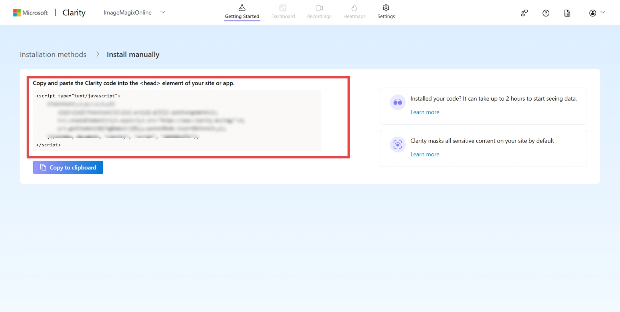 Add Microsoft Clarity to Next JS Third Step