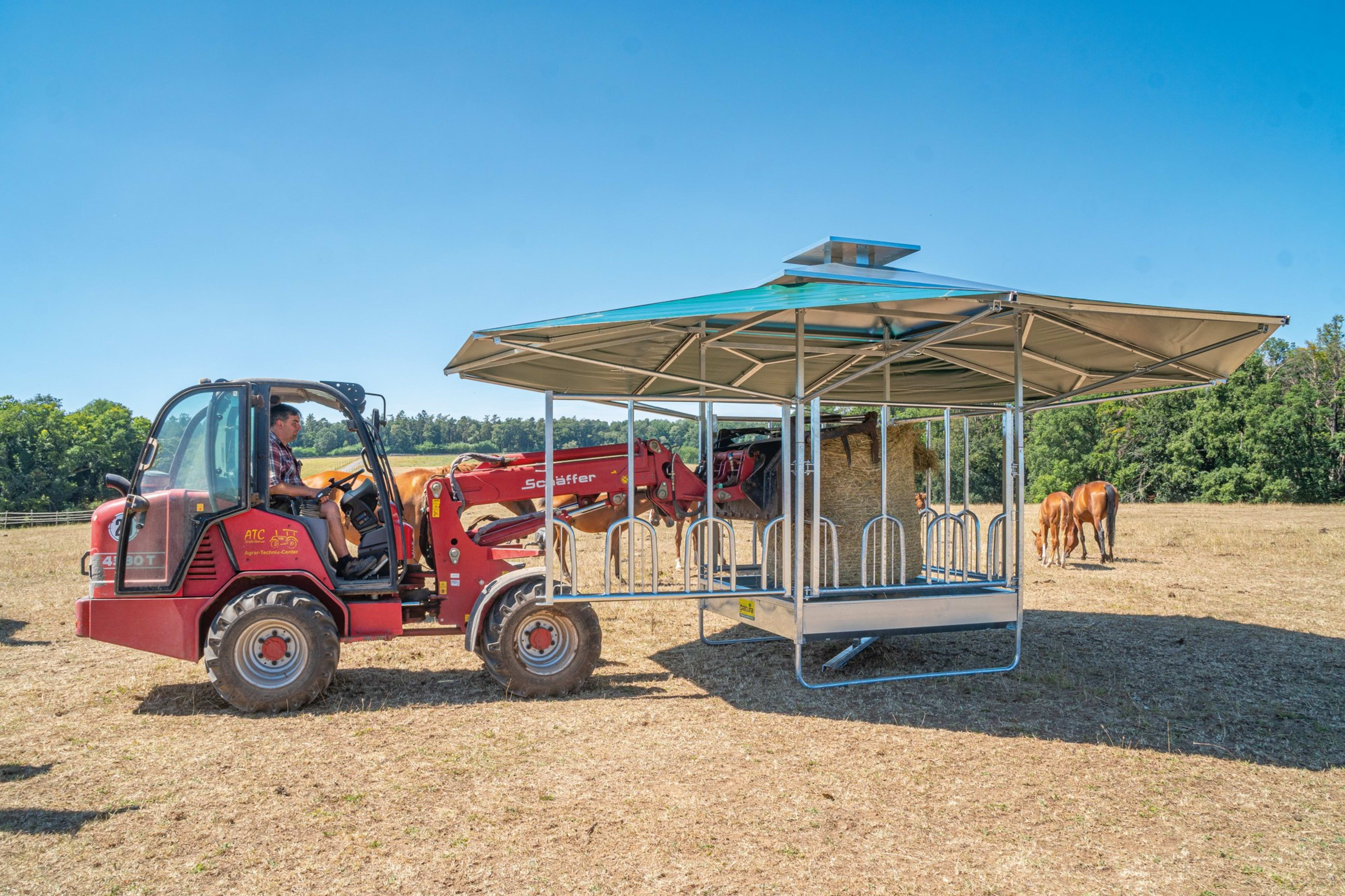 Techo bioclimático para comederos cuadrados Pro - 2