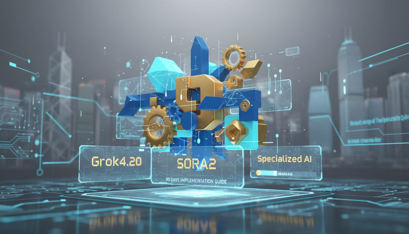 Grok4.20、Sora2 與專精化 AI：香港中小企的 90 天落地指南