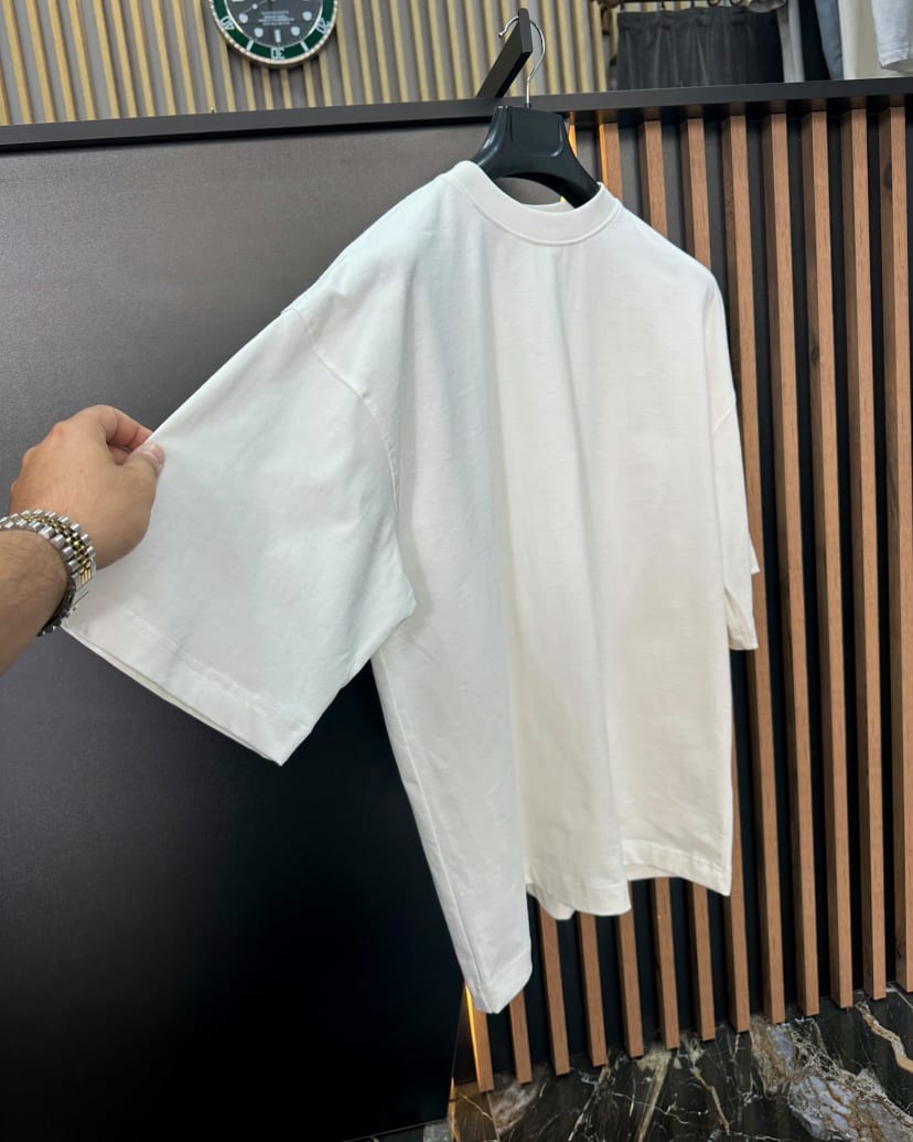 BASIC OVERSIZE T-SHIRT BEYAZ
