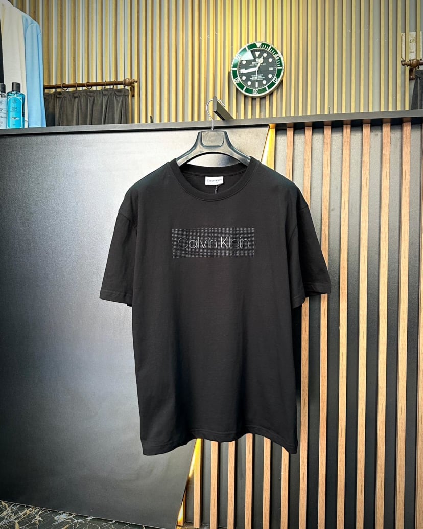 CK T-SHIRT - SİYAH KABARTMA DETAY T-SHIRT SİYAH
