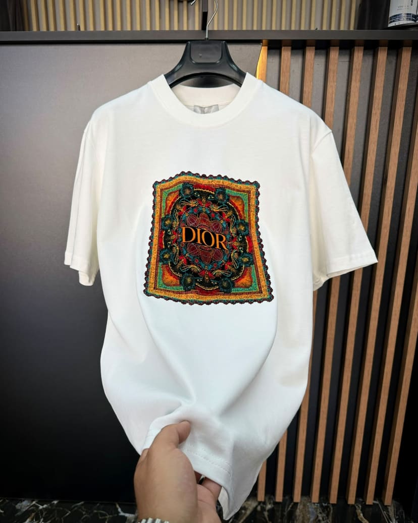 CD KADİFE DİKİM VINTAGE T-SHIRT BEYAZ