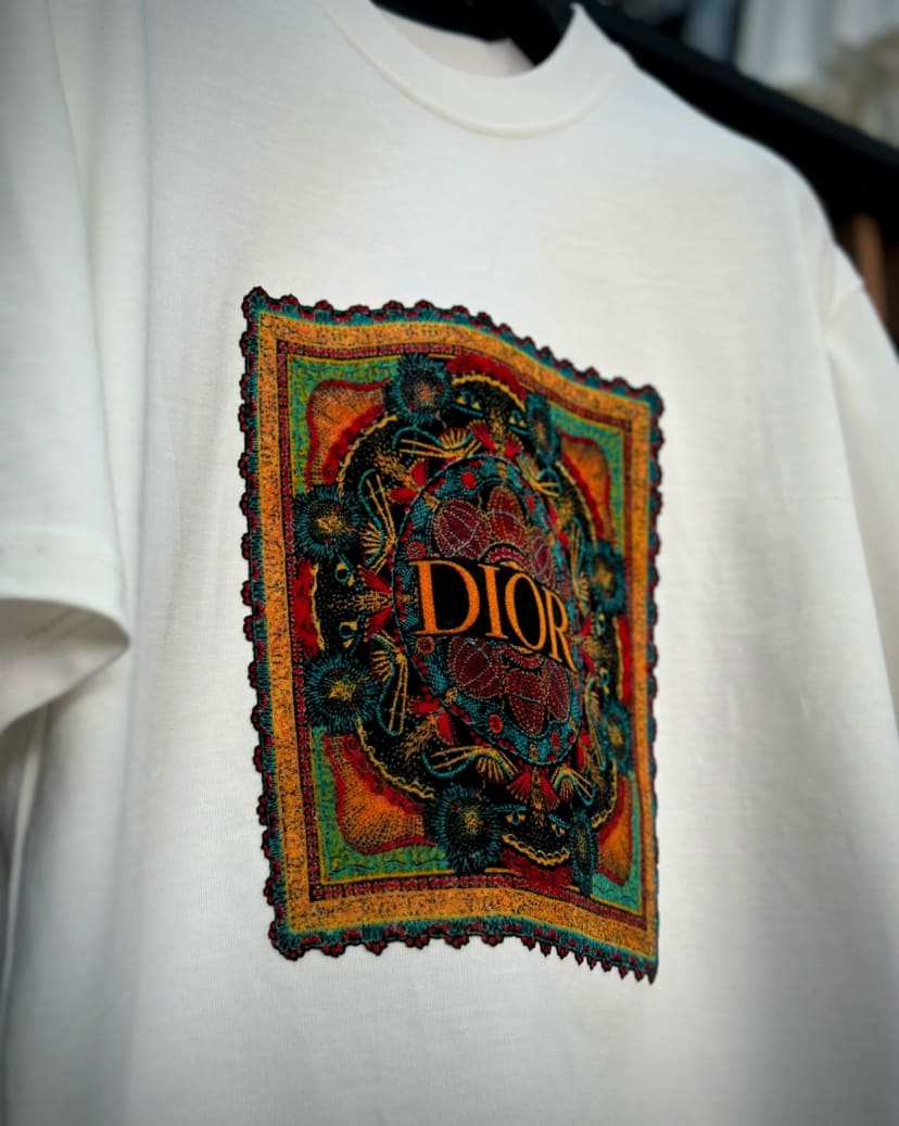 CD KADİFE DİKİM VINTAGE T-SHIRT BEYAZ