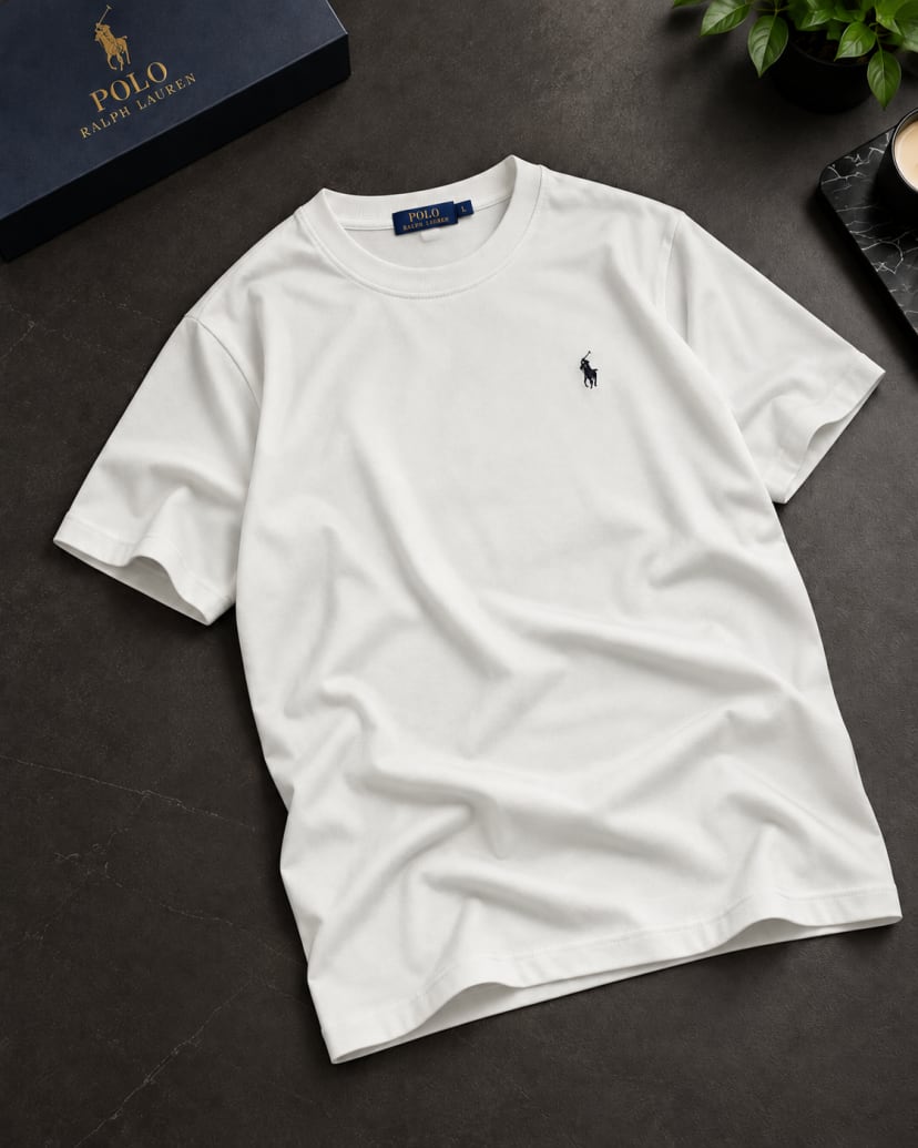 PL RALPH LAUREN MODAL T-SHIRT BEYAZ
