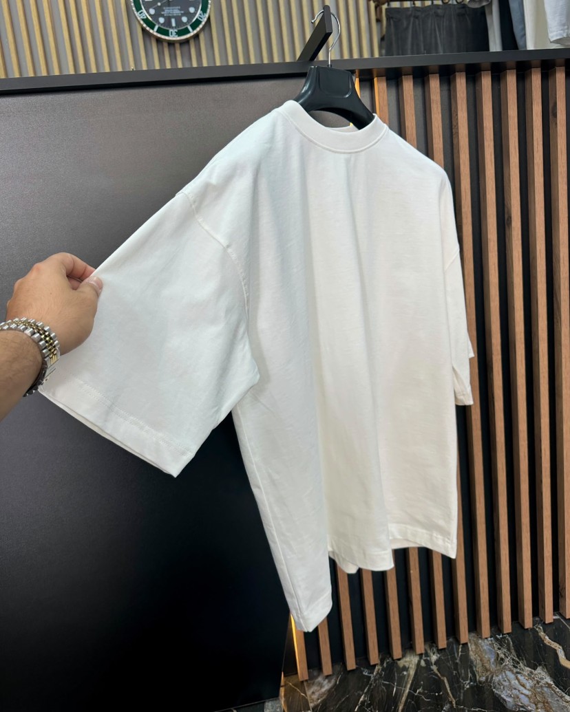 BASIC OVERSIZE T-SHIRT BEYAZ