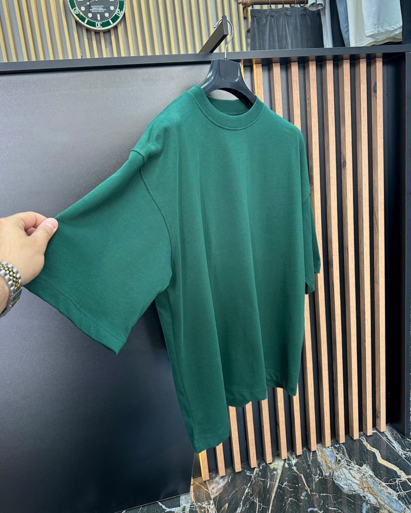 BASIC OVERSIZE T-SHIRT HAKİ YEŞİL