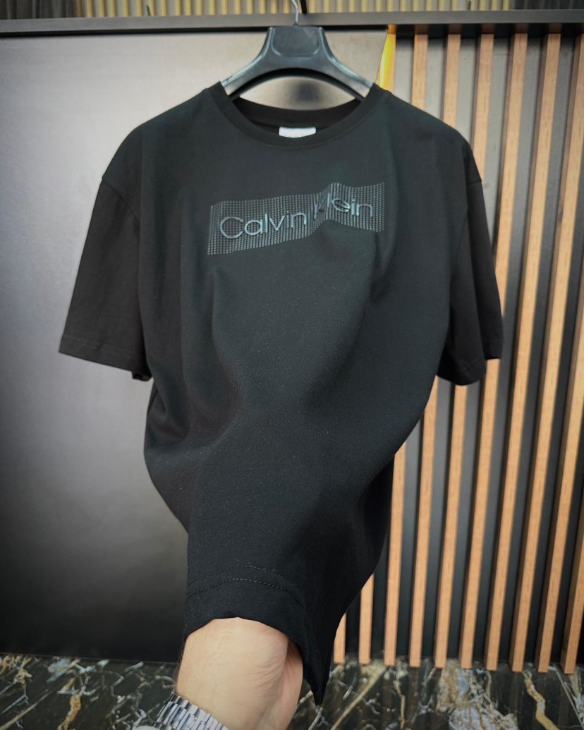 CK T-SHIRT - SİYAH KABARTMA DETAY T-SHIRT SİYAH