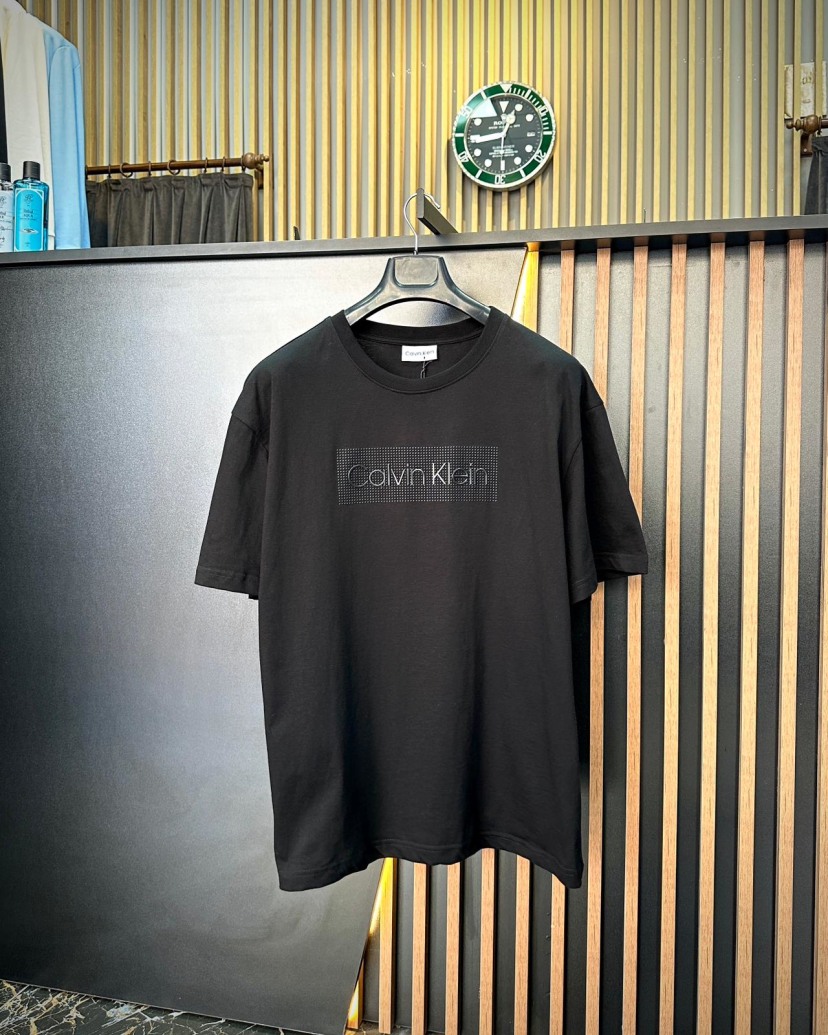 CK T-SHIRT - SİYAH KABARTMA DETAY T-SHIRT SİYAH