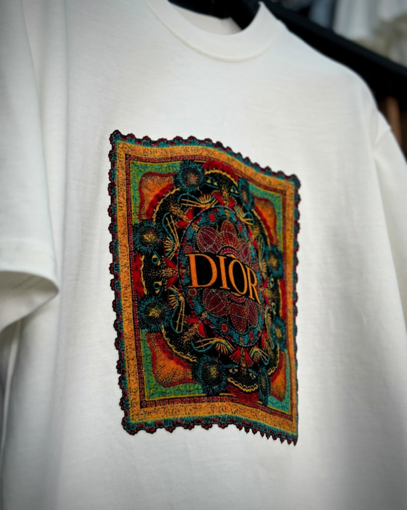 CD KADİFE DİKİM VINTAGE T-SHIRT BEYAZ