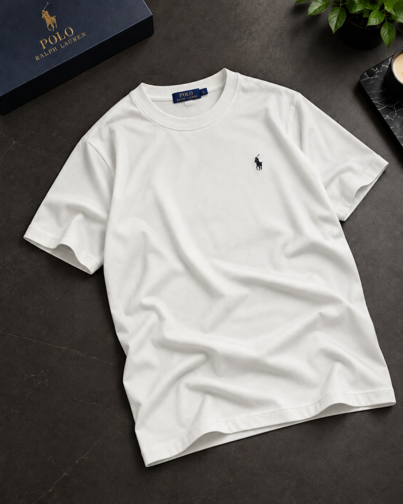 PL RALPH LAUREN MODAL T-SHIRT BEYAZ