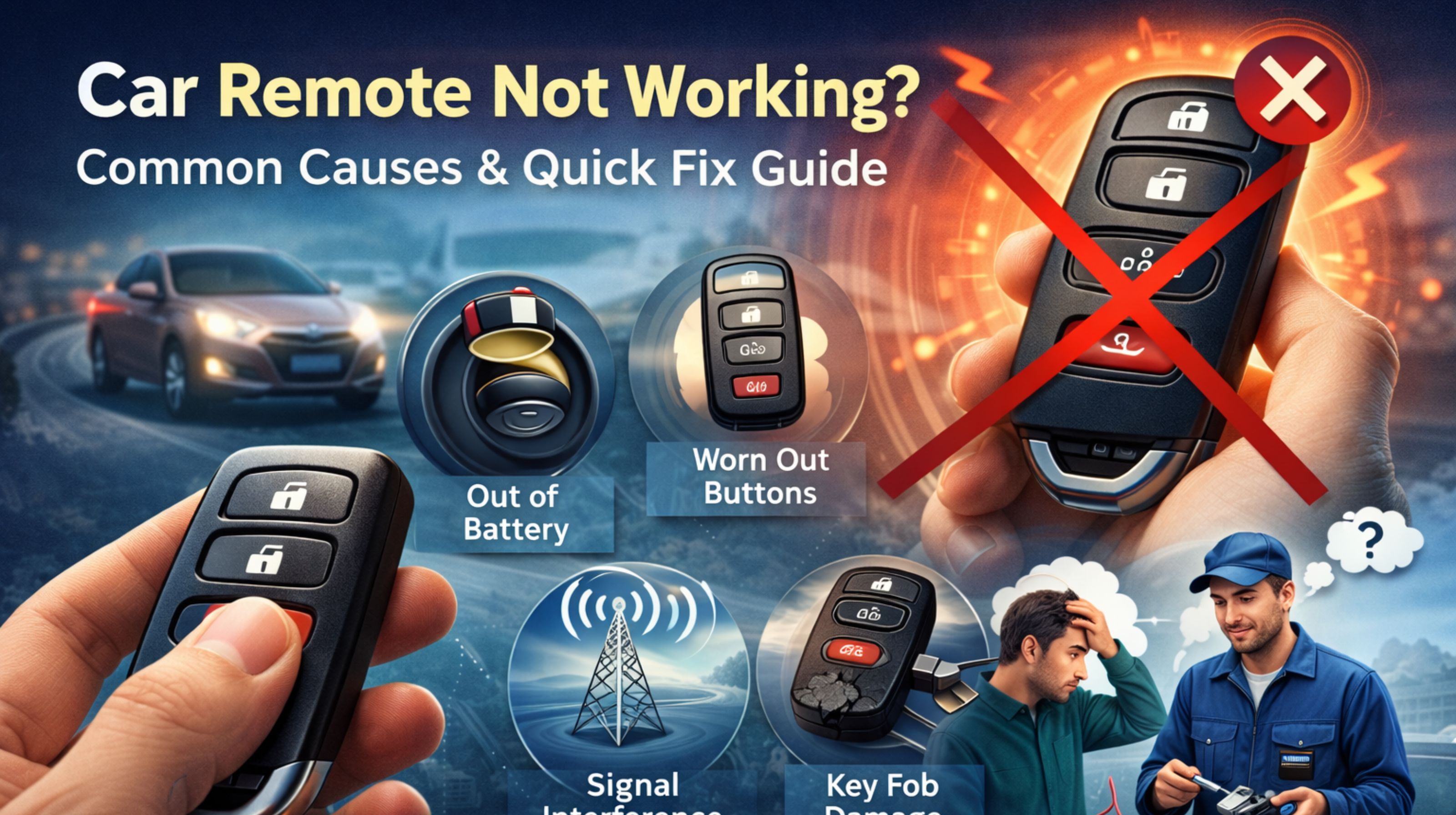 Car Remote Signal Loss and Key Fob Failure Points