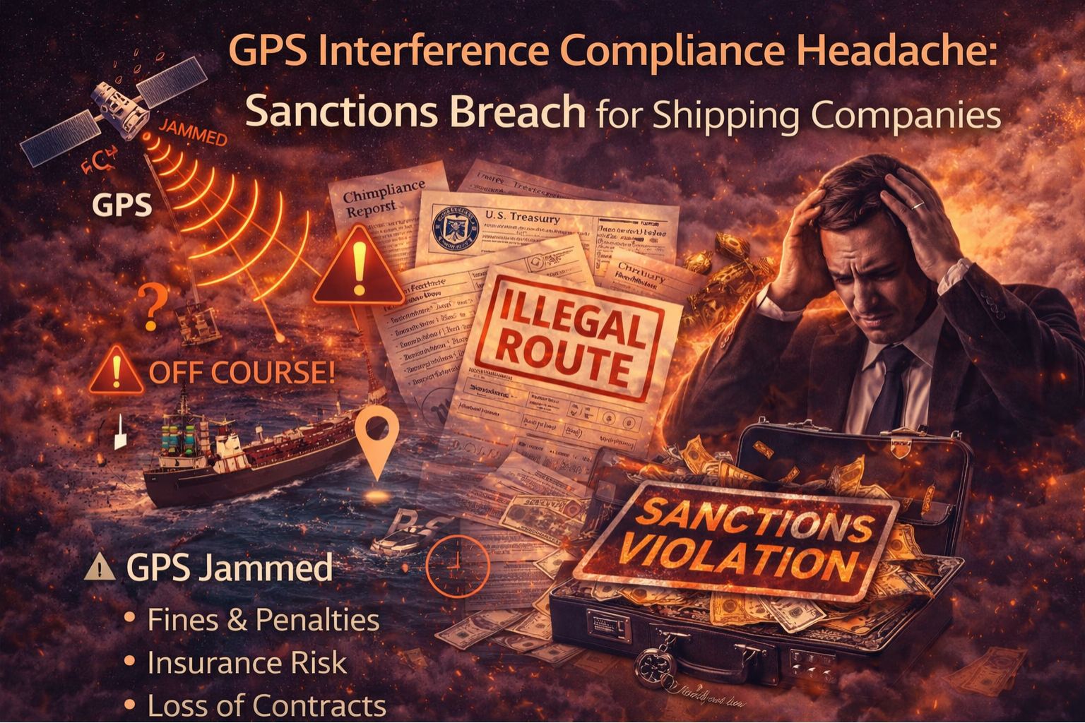 GPS interference compliance headache sanctions breach shipping companies