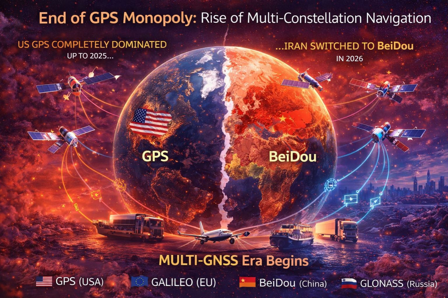 how Iran BeiDou switch ended US GPS monopoly on satellite navigation
