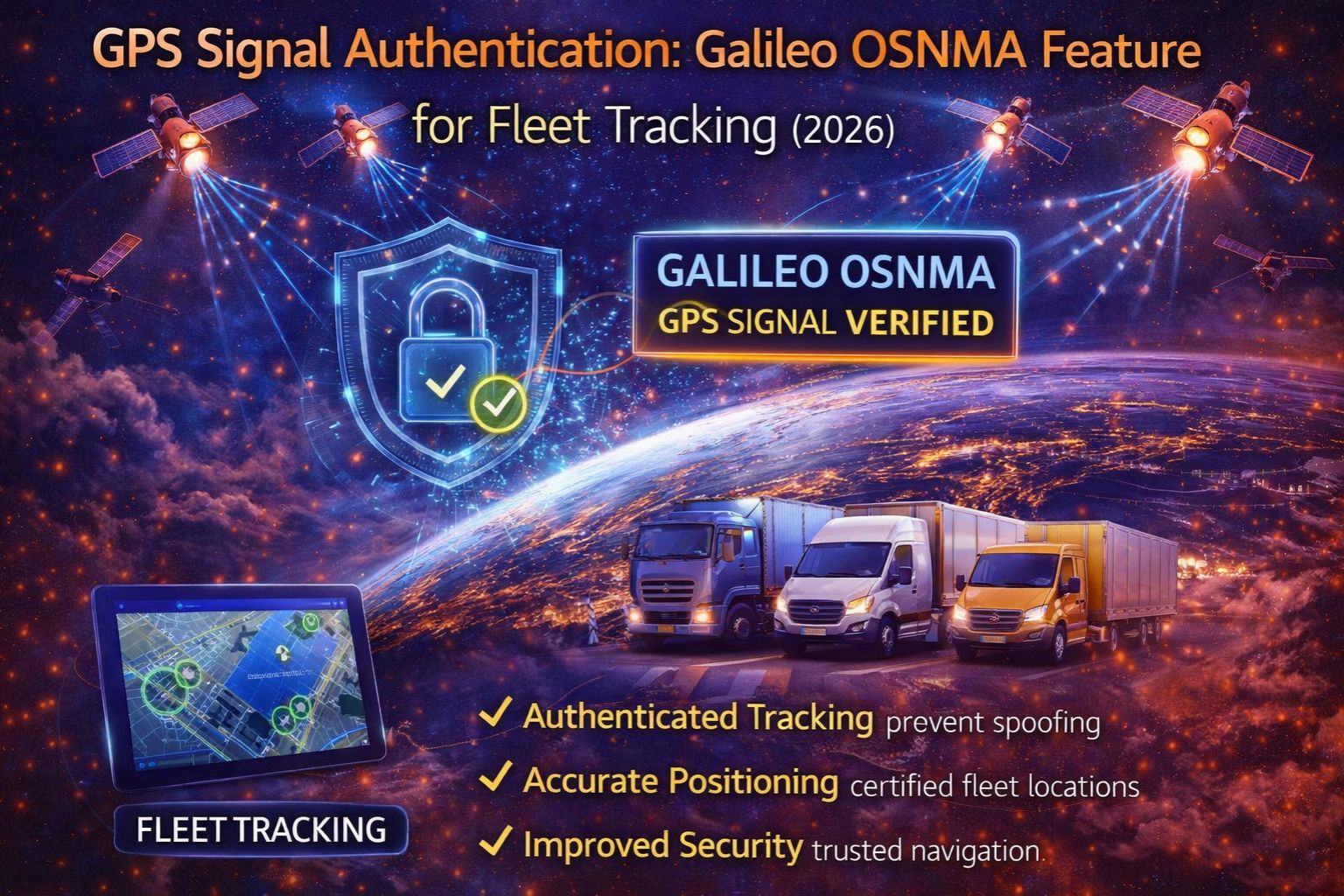 GPS signal authentication Galileo OSNMA feature for fleet tracking 2026