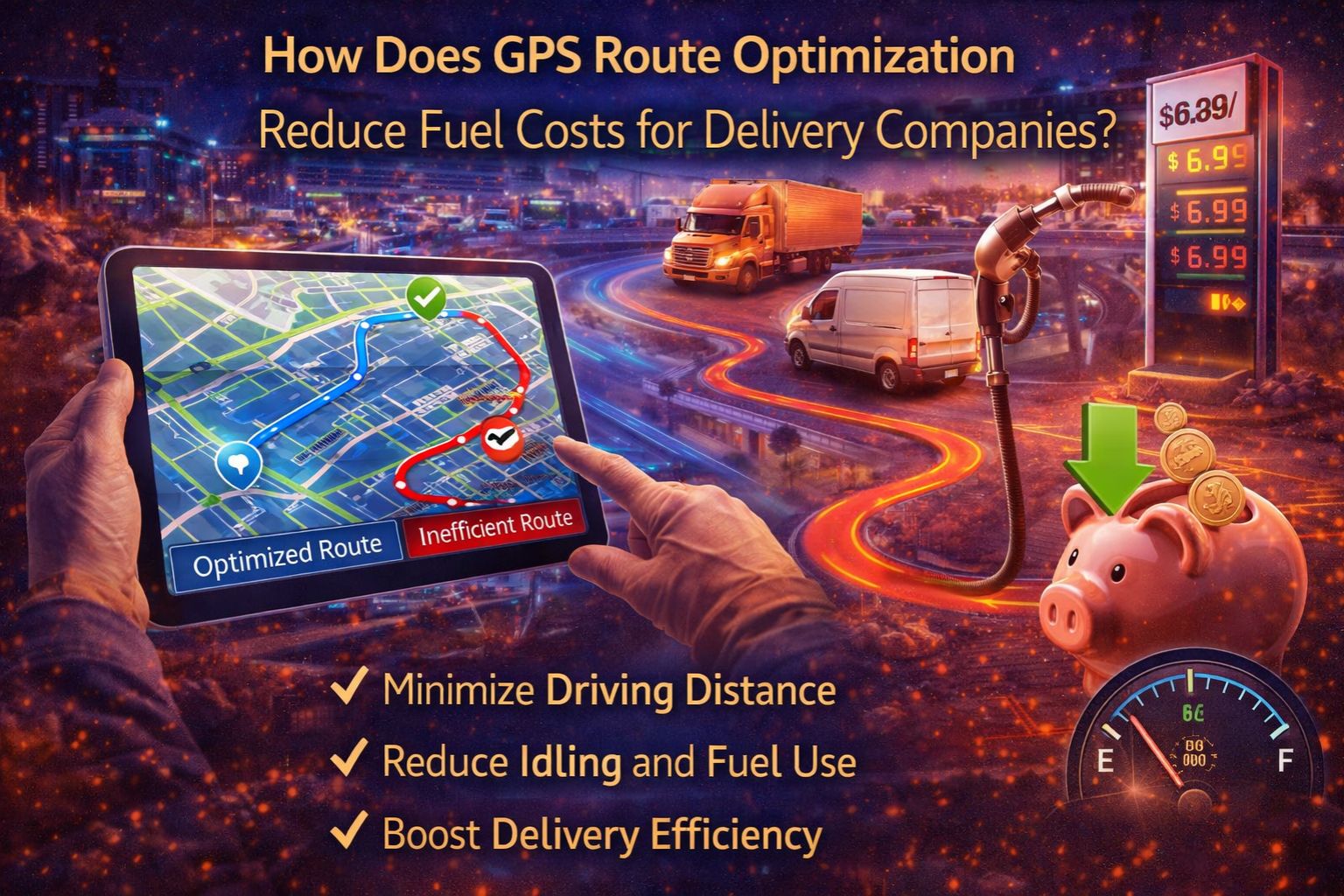 How Does GPS Route Optimisation Reduce Fuel Costs for Delivery Companies