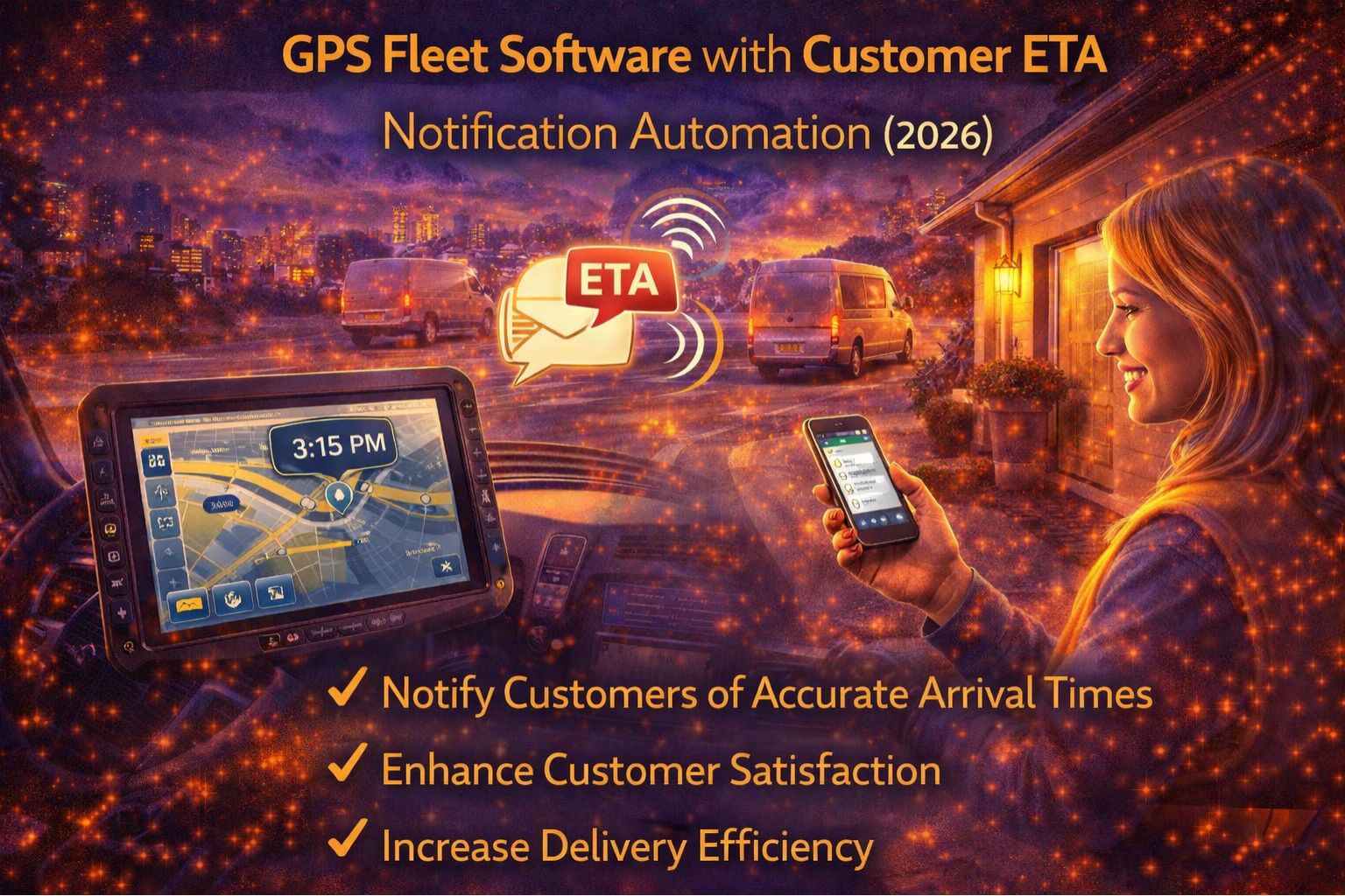 GPS fleet software with customer ETA notification automation 2026