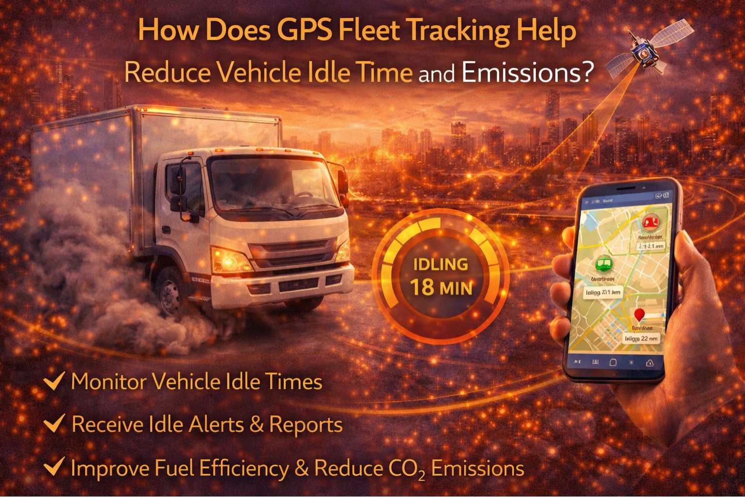How Does GPS Fleet Tracking Help Reduce Vehicle Idle Time and Emissions