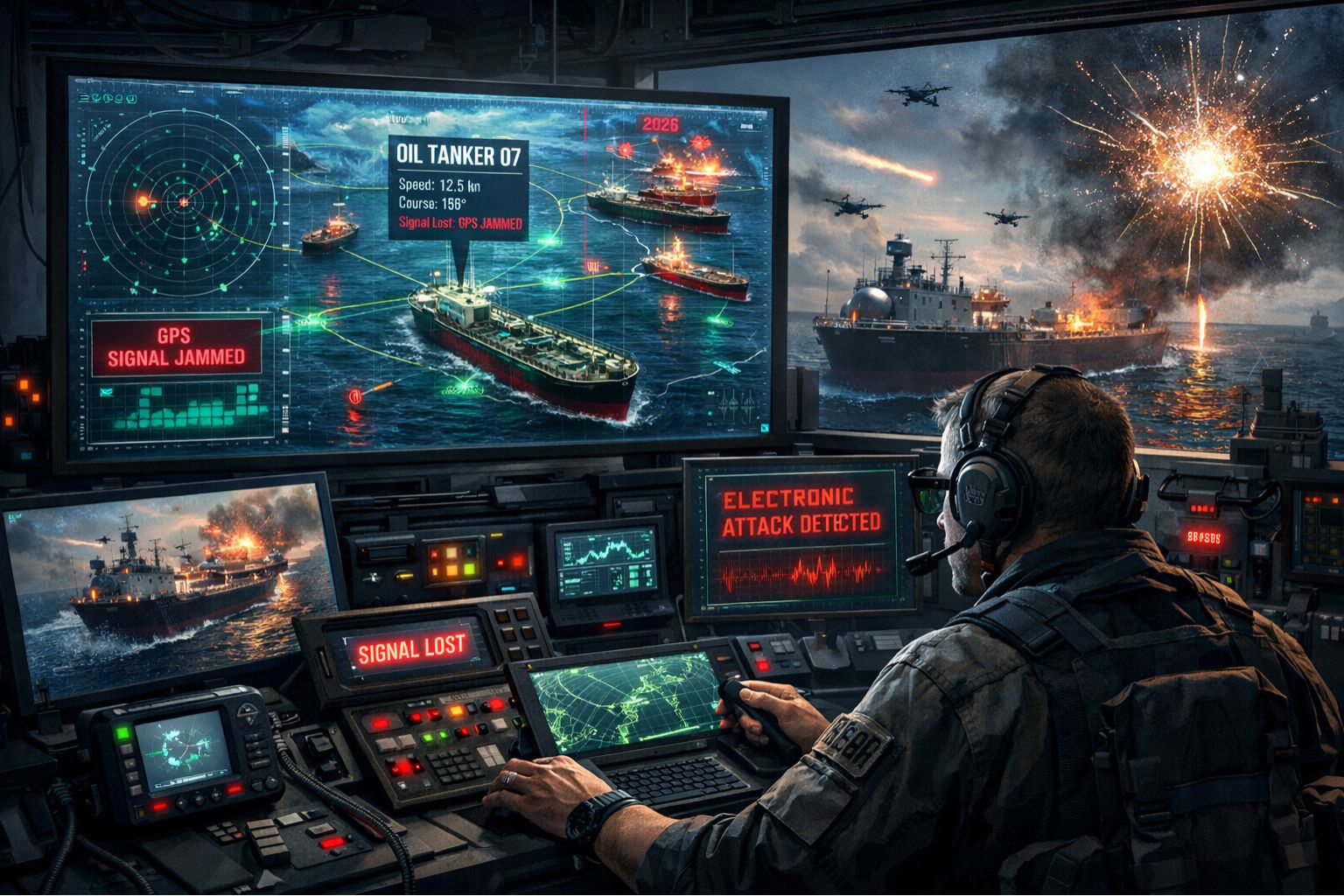 GPS Controller for oil tanker fleet tracking under electronic warfare 2026