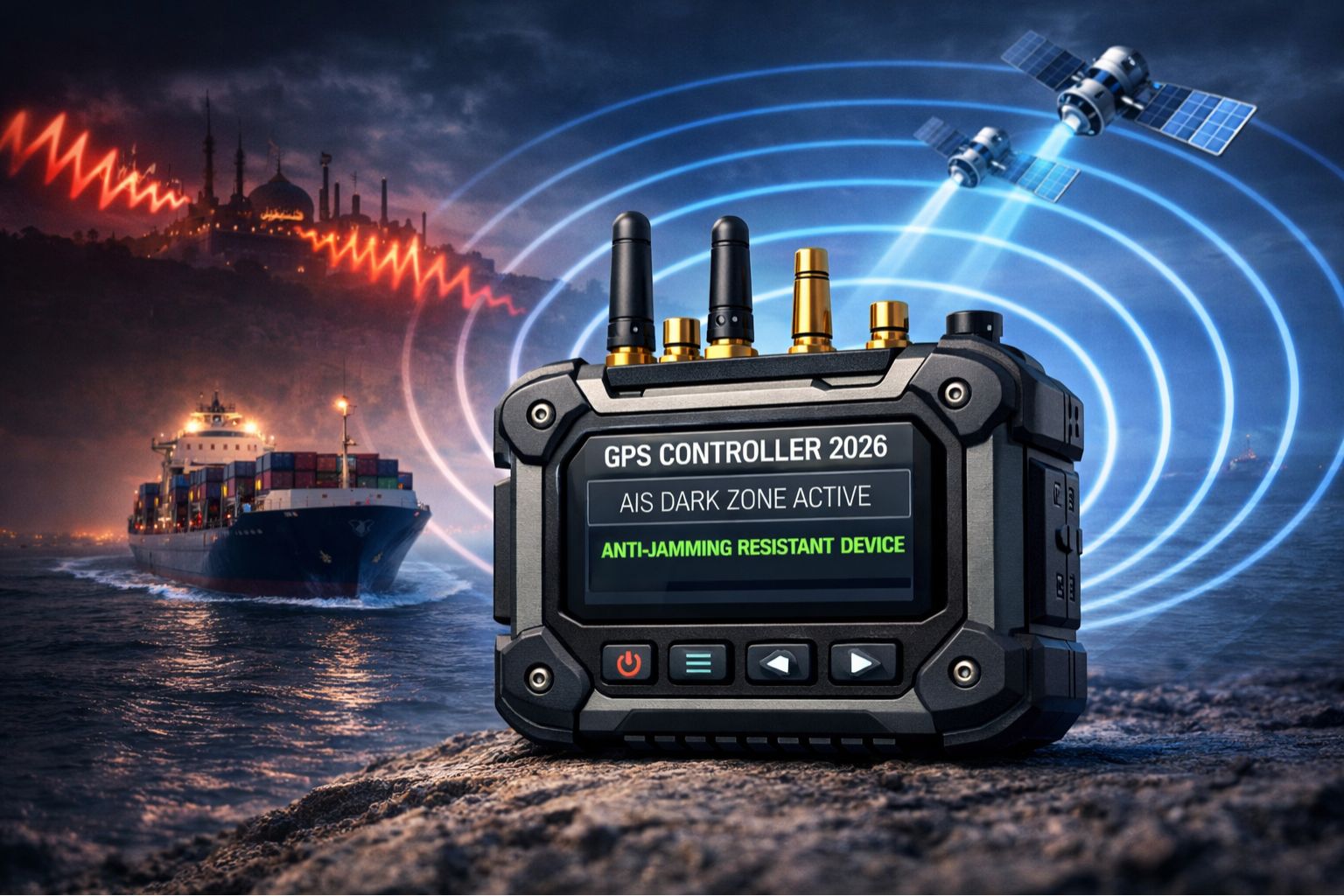 GPS Controller for shipping companies in AIS dark zone Middle East 2026