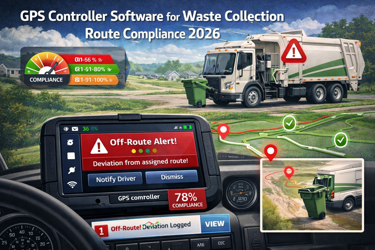 GPS Controller software for waste collection route compliance 2026