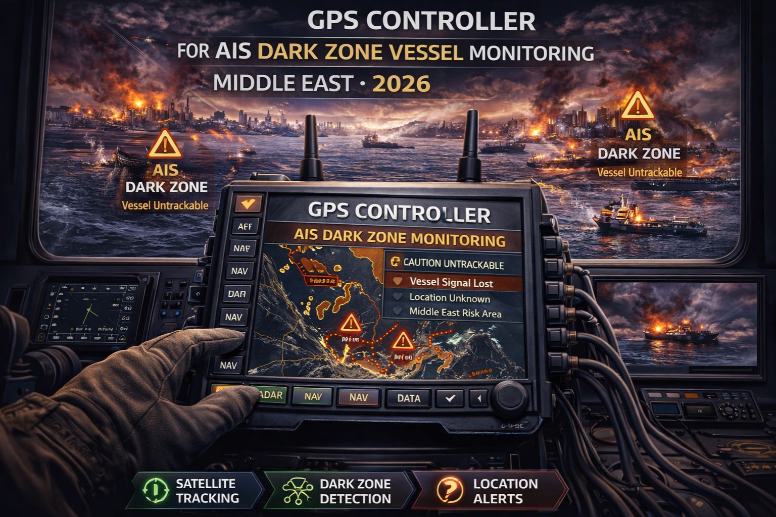 GPS Controller for AIS dark zone vessel monitoring Middle East 2026
